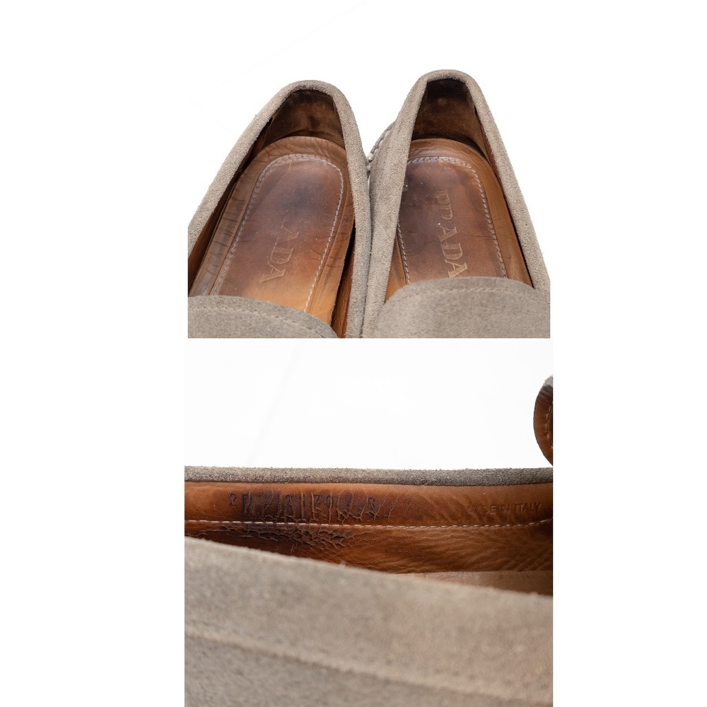 Prada Men’s Grey Suede Driving Loafers – Size US 9 / EU 42 / UK 8 – Made in Ital - Picture 9 of 9